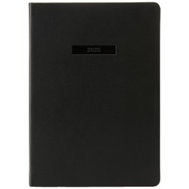 MiGoals - 2025 Classic Diary - Weekly - Notes - A5 - Soft Cover - Black
