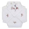 Bread Basket Liners Bun Warmers White Perma-Press Cloth with Butterfly