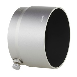 Haoge Gegenlichtblende für Olympus M.Zuiko digitales ED 75 mm f/1.8 Objektiv, Metall, silberfarben, lh-w61f