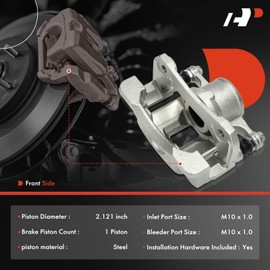 A-Premium Disc Brake Caliper Assembly with Bracket Compatible with Scion iA 2016 & Toyota Yaris iA 2017 - Front Driver and Passenger Side