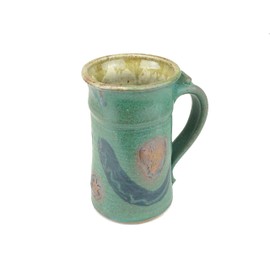 Hawkdancing Large Beer Mug Toasting Stein Green Man Pentacle Utensil Holder Vase