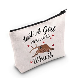 VAMSII Weevil Lover Gift Who Loves Weevils Makeup Bag Entomology Cosmetic Bag Weevil Merch Bug Lover Gift (Who Loves Weevils M)