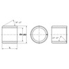 cyclingcolors 1 x clamping bushing DIN 1498 clamping sleeve clamping