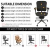 EVOLLER Office Chair 4 Pieces Seat and Back Cover with