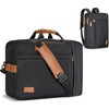 Estarer Convertible Laptop Messenger Bag 17-17.3 Inch Mens Computer Bag