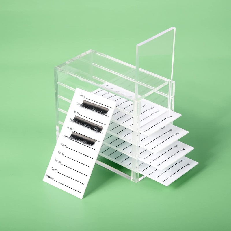 Parieo 1 Pack Acrylic Eyelash Pallet 5 Layers Eyelash Extension