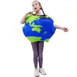 SEA HARE Unisex Earth 3D Costume for Kids, Fun Party Event Costume(One Size)