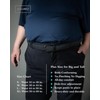 QUALIBELT Elastic Braided Belt for Men, 1.38" Wide with Genuine