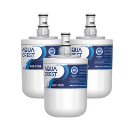 AQUA CREST AQF-FF09 Replacement for Whirlpool® 8171413 Refrigerator Water Filter, 8171414, EDR8D1, Kenmore 46-9002 (Pack of 3)