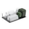 2 Sets Plate Holder for Drawer - Adjustable Dish Organiser