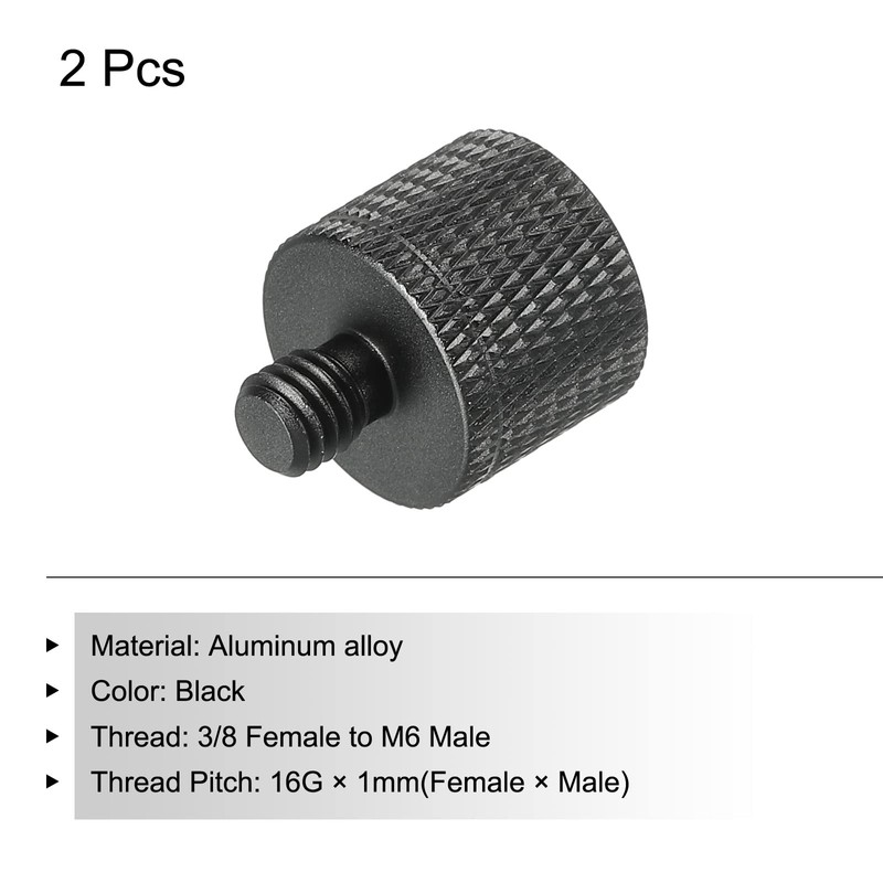 sourcing map 2 Pack Microphone Stand Adapter 3/8 Female x