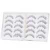 KFZR 5 Pairs Natural Look False Eyelashes Handmade Soft 3D