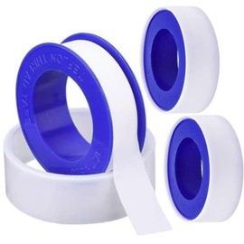 BRITECO 3 Rolls of Tape - 12m x 12mm White PlumbersTape, Thread Seal Tape for Plumbing, Leak-Proof, Durable Pipe Sealing