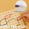 YIQOGAME Toy from 3 Years, Wooden Geoboard Geometry Board for