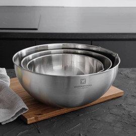 Wagensteiner Verquim stainless steel mixing bowl 3-piece set/scale/measuring/baking/dough/multipurpose / 바겐슈타이거 버큄 스텐 믹싱볼 3종세트/눈금/계량/베이킹/반죽/다용도