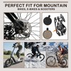 5 Pairs Bike Brake Pads, Low Noise Disc Brake Pads