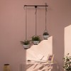 Gardenised Decorative Metal Hanging Planter with Tree Pots for Flowers,