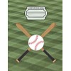 Baseball Player Bat Ball Composition Notebook: Dot Grid Journal, School
