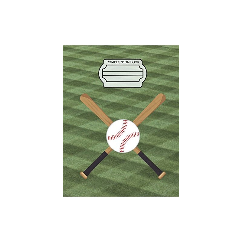 Baseball Player Bat Ball Composition Notebook: Dot Grid Journal, School