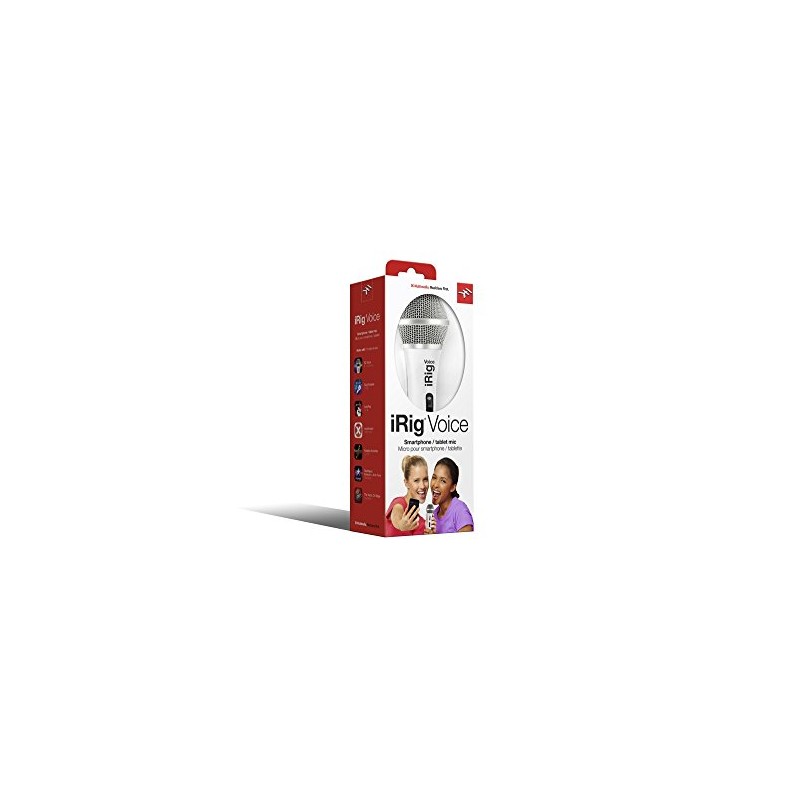 IK Multimedia iRig Voice - White Mobile Handheld Microphone