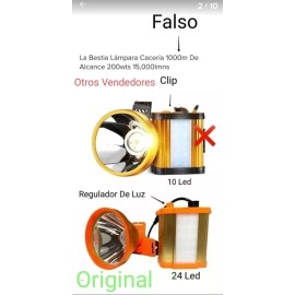 bossco.fc Lampara Minera Cacería La Bestia Faro De Largo Alcance Led