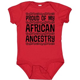 inktastic Black History Proud African Ancestry Baby Bodysuit 24 Months Red 2e882