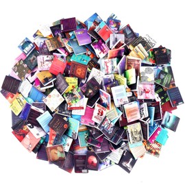 300Pcs Mini Books for Anxiety Bookshelf Tiny Book Fun Mini Brands Book Miniatures Library Dollhouse Accessories for DIY Living House Bookshelf Fillers Miniatures Small Books Bulk Crafting Decor