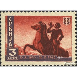 Serbia (German.cast.2.world.) 94 unmounted mint/never hinged ** MNH 1943 Serbian Post (Stamps for collectors) Horses/zebras