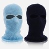 JIHUOO Winter Knitted Balaclava Full Face Mask 2 Hole Ski