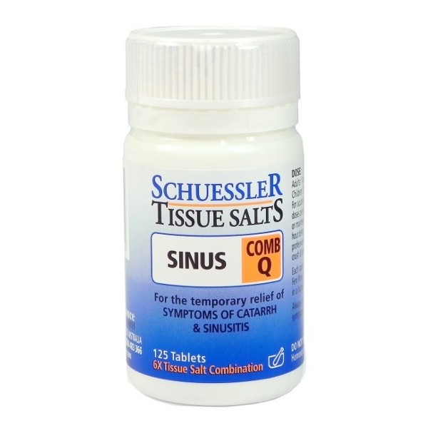 Schuessler Tissue Salts COMB (Q) Sinus Tablets 125