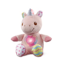 VTech Stern süße Kuscheltiere, interaktive Plüschkatze mit mehr als 45 Liedern, Melodien, Sätzen und Geräuschen, leuchtendes Herz mit Farbwechsel, Verschiedene Materialien, italienische Sprache,