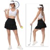 YuKaiChen Women's High Waist Athletic Tennis Golf Skirts Layered Ruffle