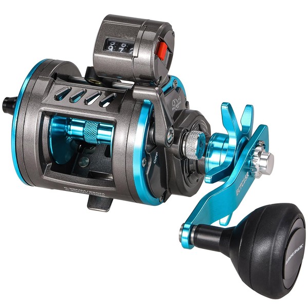 Burning Shark Fishing Reel Round Baitcasting Reel, Smooth Powerful Line