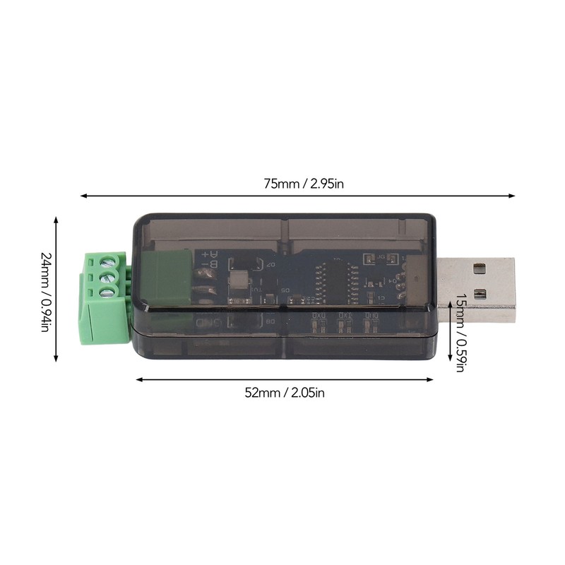 USB to RS485 Converter Industrial Adapter Half Duplex CH343G Chip
