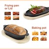 Cast Iron Bread Pan with Lid 2 in 1 Pre