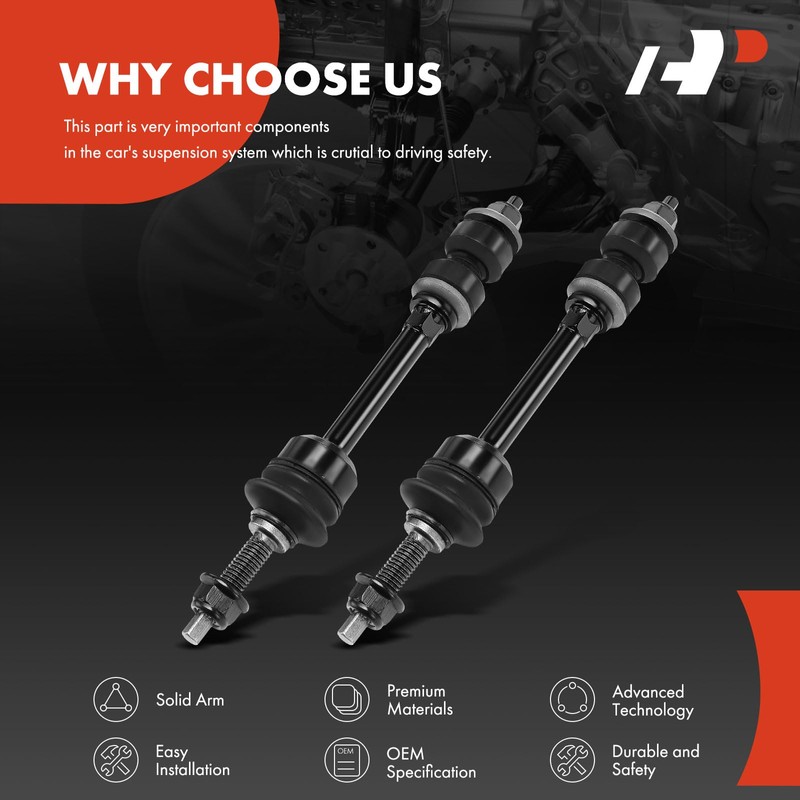 A-Premium 2 x Front Sway Bar Links Stabilizer Bar Links,