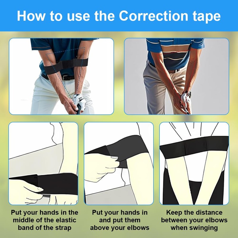 JOAASU Golf Swing Training Aid Rope, Golf Rope Swing Trainer,