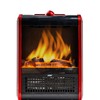 EZ-HEAT 1,200-Watt Mini Fireplace Space Heater with Realistic 3D Flame,