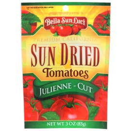 Bella Sun Luci Sun Dried Julienne Cut Tomatoes, Vegan, 3 Ounces (Pack Of 12)