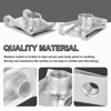 Knpwer Pack of 150 Thread Clip Nut Set, U-Type Sheet