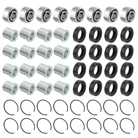 JAVIK Front Upper Lower A Arm Bearing Bushing Kit for Honda TRX300EX TRX300X TRX400EX TRX400X TRX450R TRX450ER TRX700XX TRX250R TRX250X FL400R OEM# 91077-HB9-671 91077-HB9-672 51394-HC0-000
