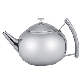 Stainless Steel Teapot with Infuser,2L Teapot with Lid Coffee Tea Pot Kettle with Removable Infuser Filter,Tea Pot Kettle for Loose Leaf and Tea Bag