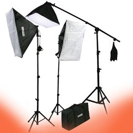 ePhoto Video Studio Portrait 3 Point Hair Light 2000W Photography Softbox Lighting Kit with Case by ePhotoINC VL9004SB