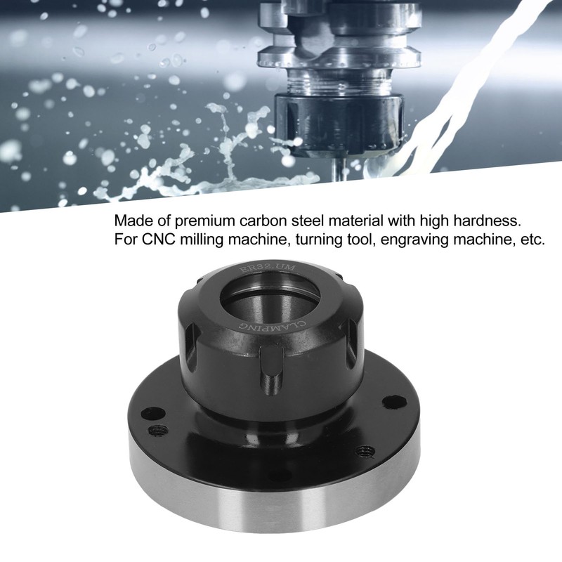 Collet Carbon Steel 80mm Diameter Chuck Lathe Accessory for CNC