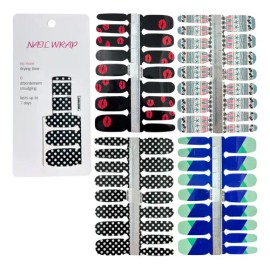 5 Plantillas Pegatinas Decorativa Uñas Diseños Nude Nail Art                                                                                          