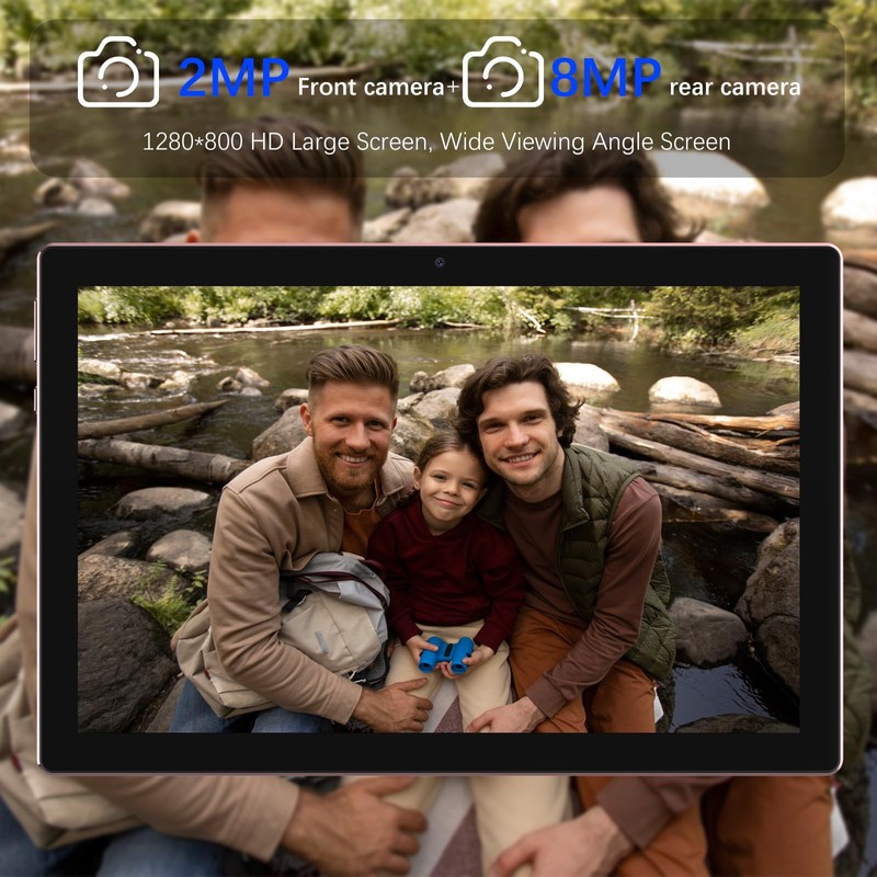 Tablet Android 15, 10 inch 2 in 1 Tablets with