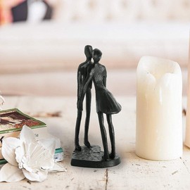 DreamsEden Anniversary, Iron Couple Sculptures Home Decor, 6 Inch