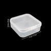 LJY 48 Pieces Square Mini Clear Plastic Storage Containers Box