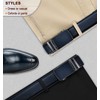 KEMISANT Men's Leather Belt Ratchet Automatic Buckle for Men Business