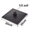 Aqbau Rain shower head rain shower head black (square)